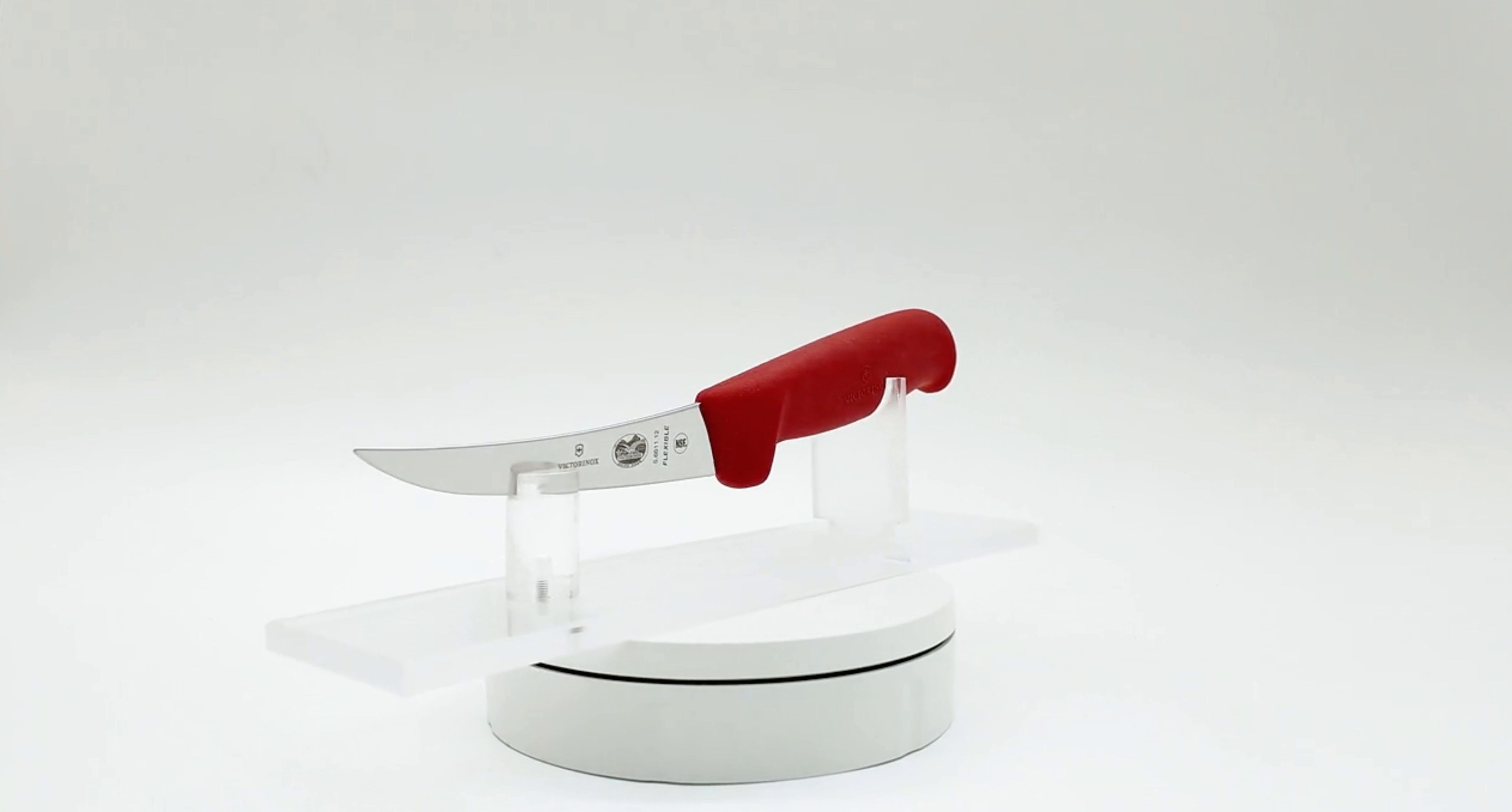Victorinox 5 Inch Narrow Curved Flexible Boning Knife Red 360 View 09 - Butcher Knife