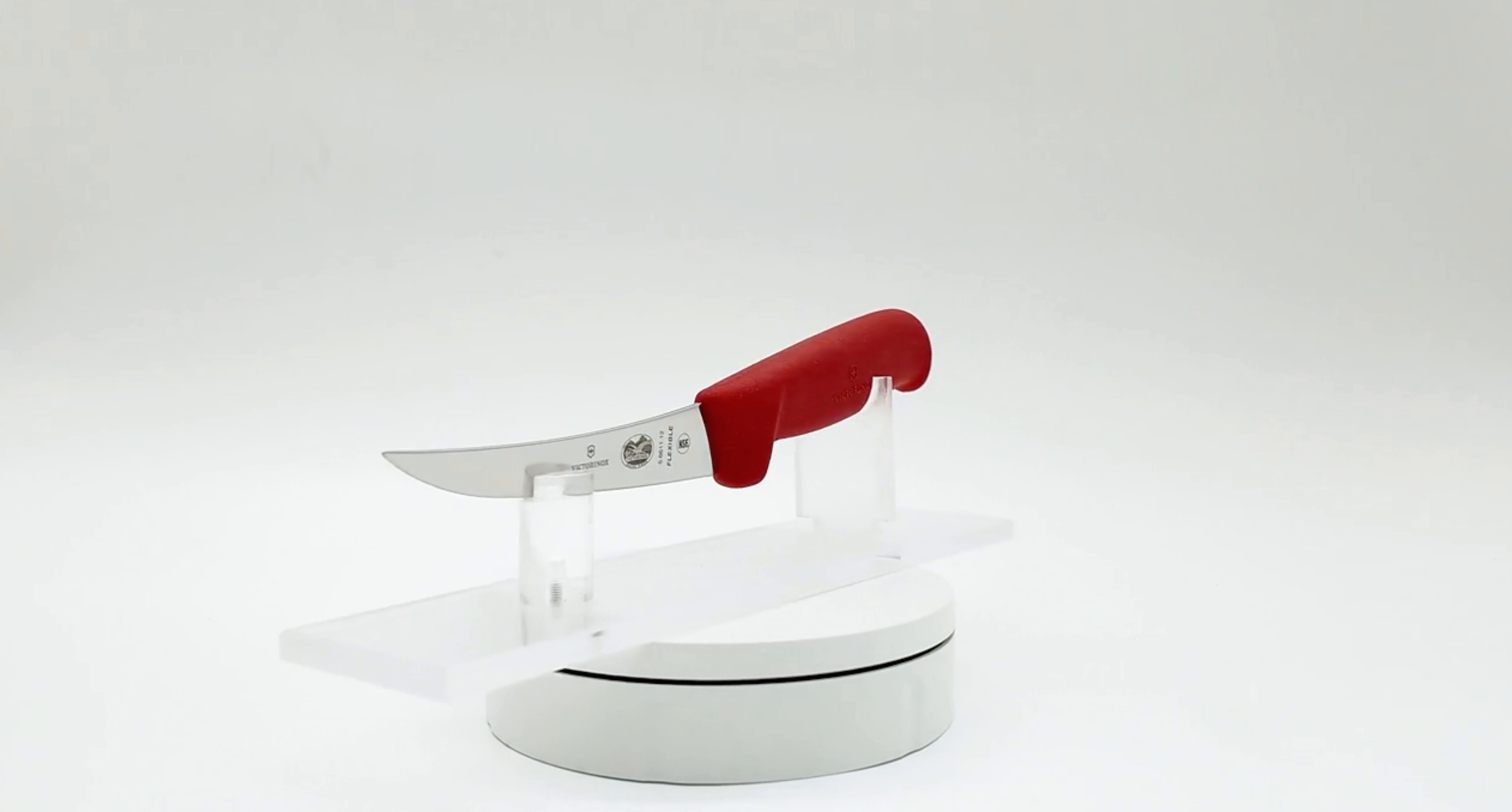 Victorinox 5 Inch Narrow Curved Flexible Boning Knife Red 360 View 10 - Butcher Knife