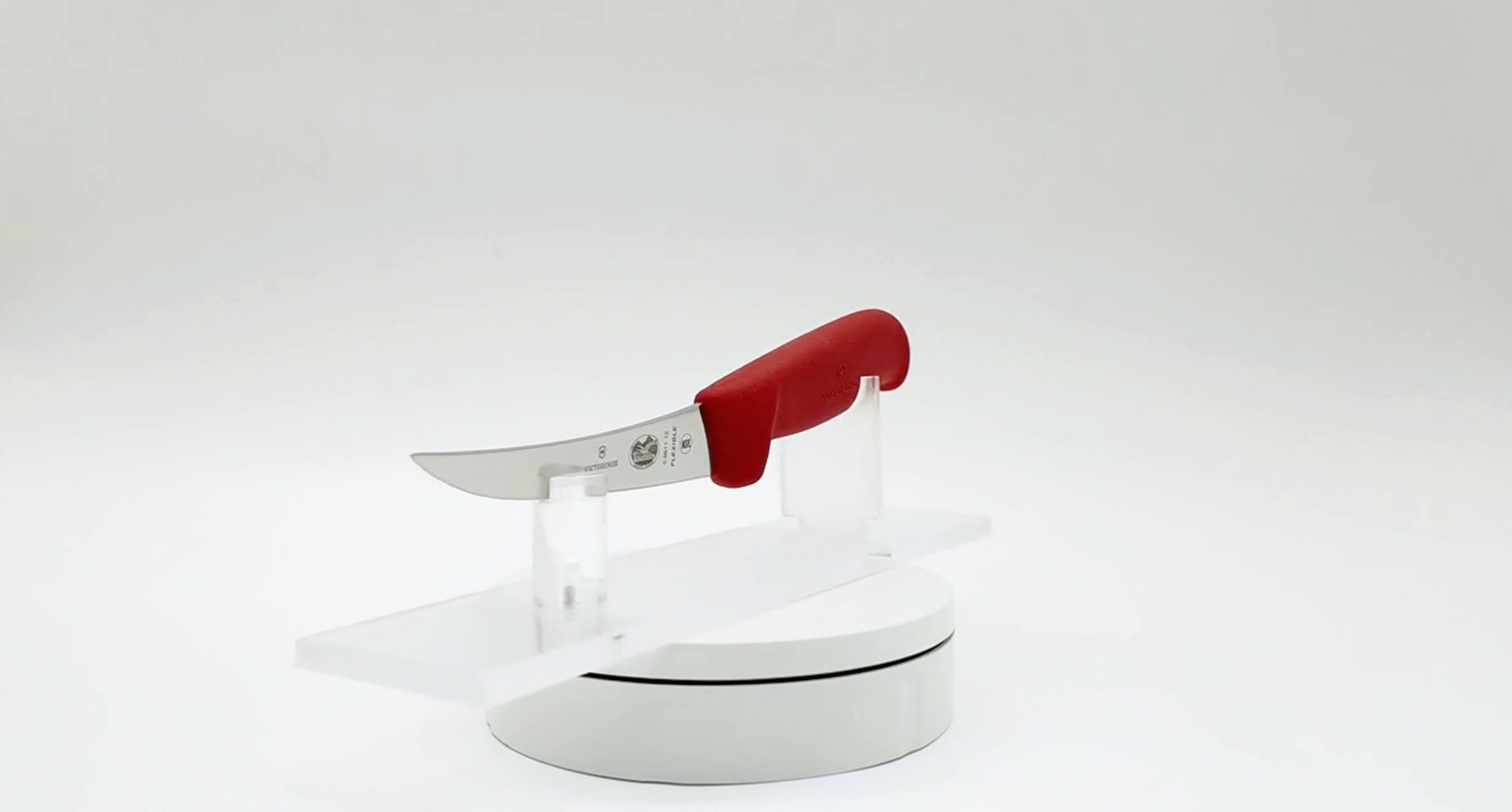 Victorinox 5 Inch Narrow Curved Flexible Boning Knife Red 360 View 11 - Butcher Knife