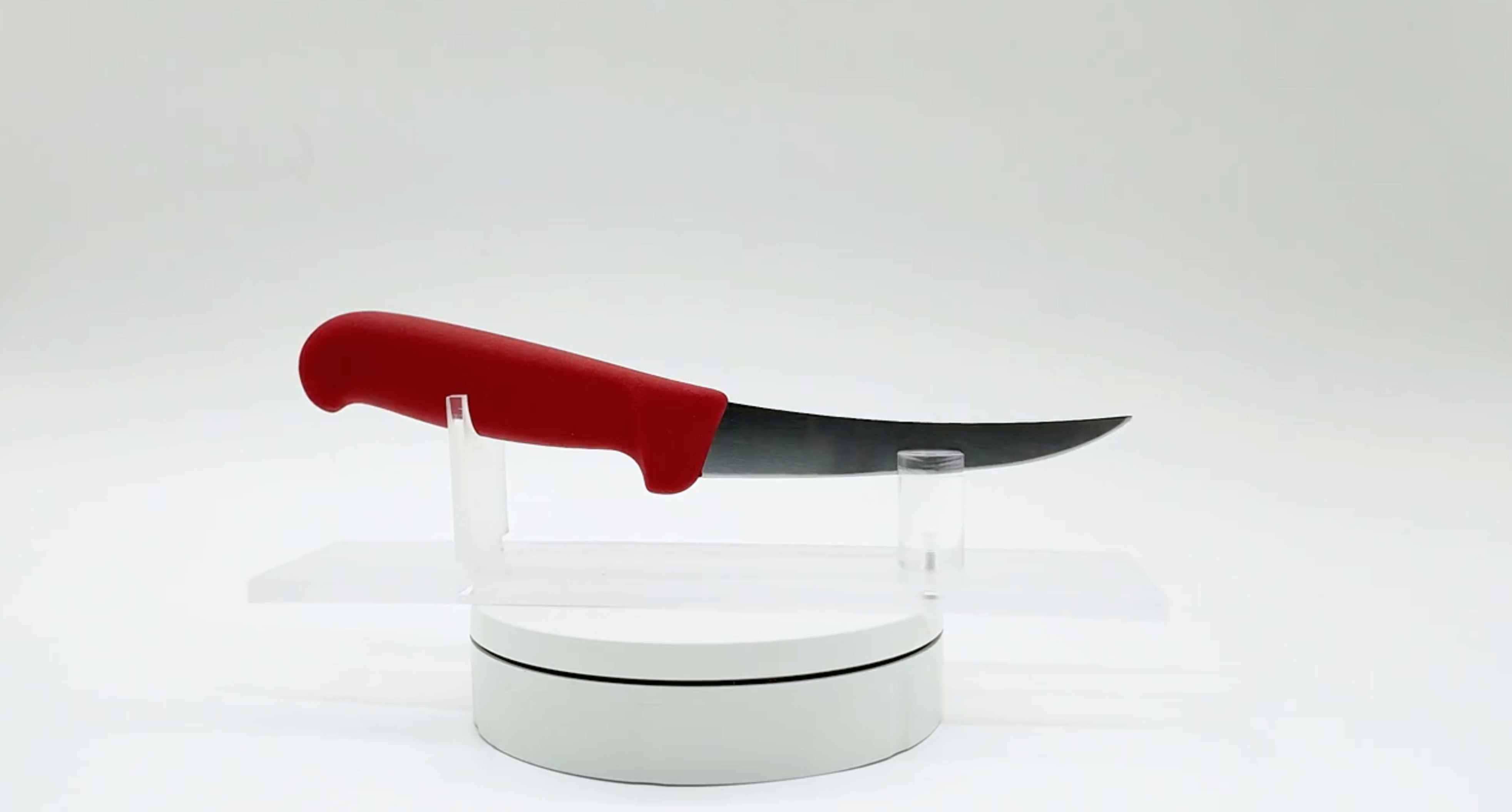 Victorinox - 5" Boning Knife Narrow Curved Flexible Blade (Red)