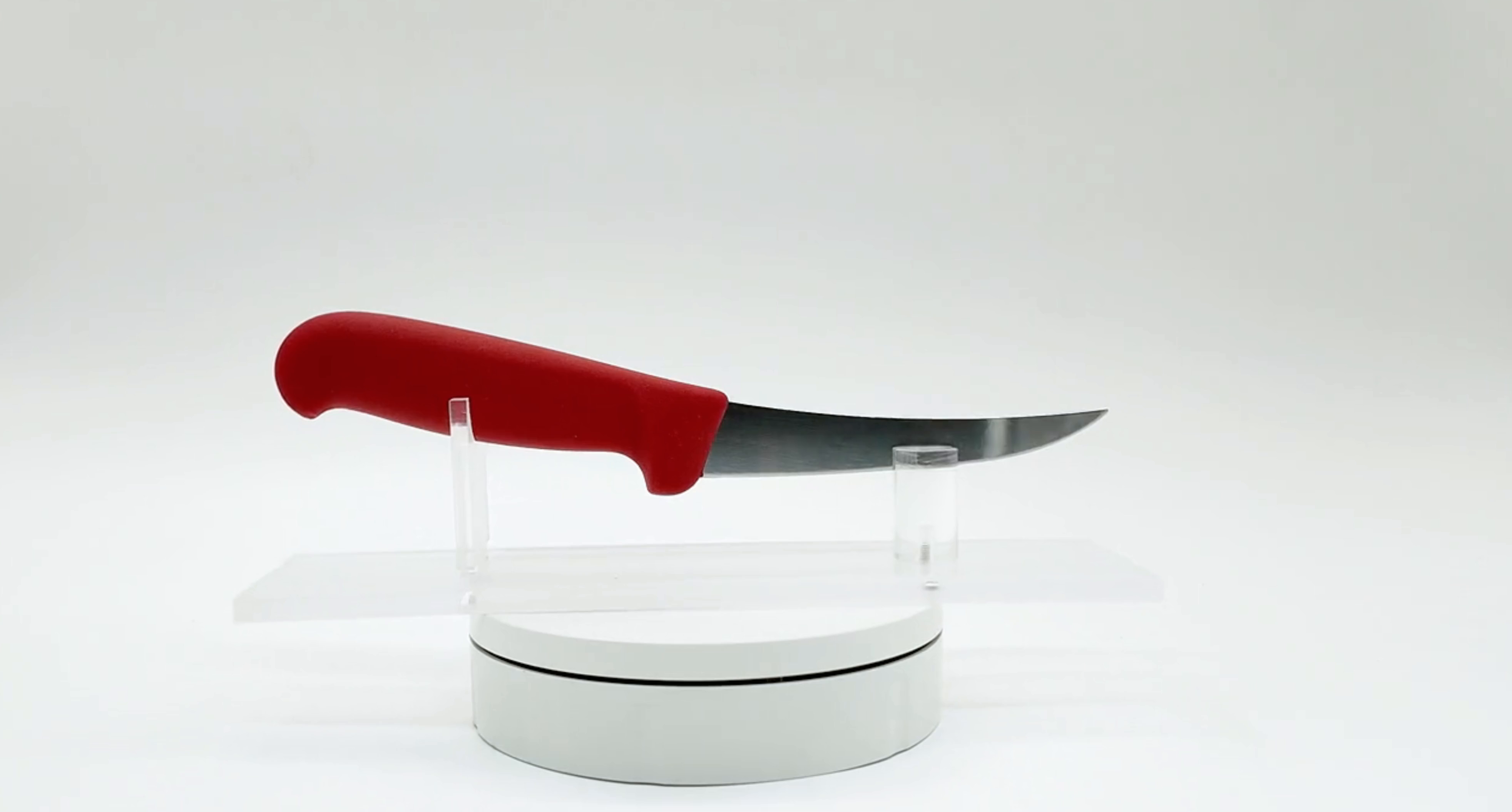 Victorinox - 5" Boning Knife Narrow Curved Flexible Blade (Red)