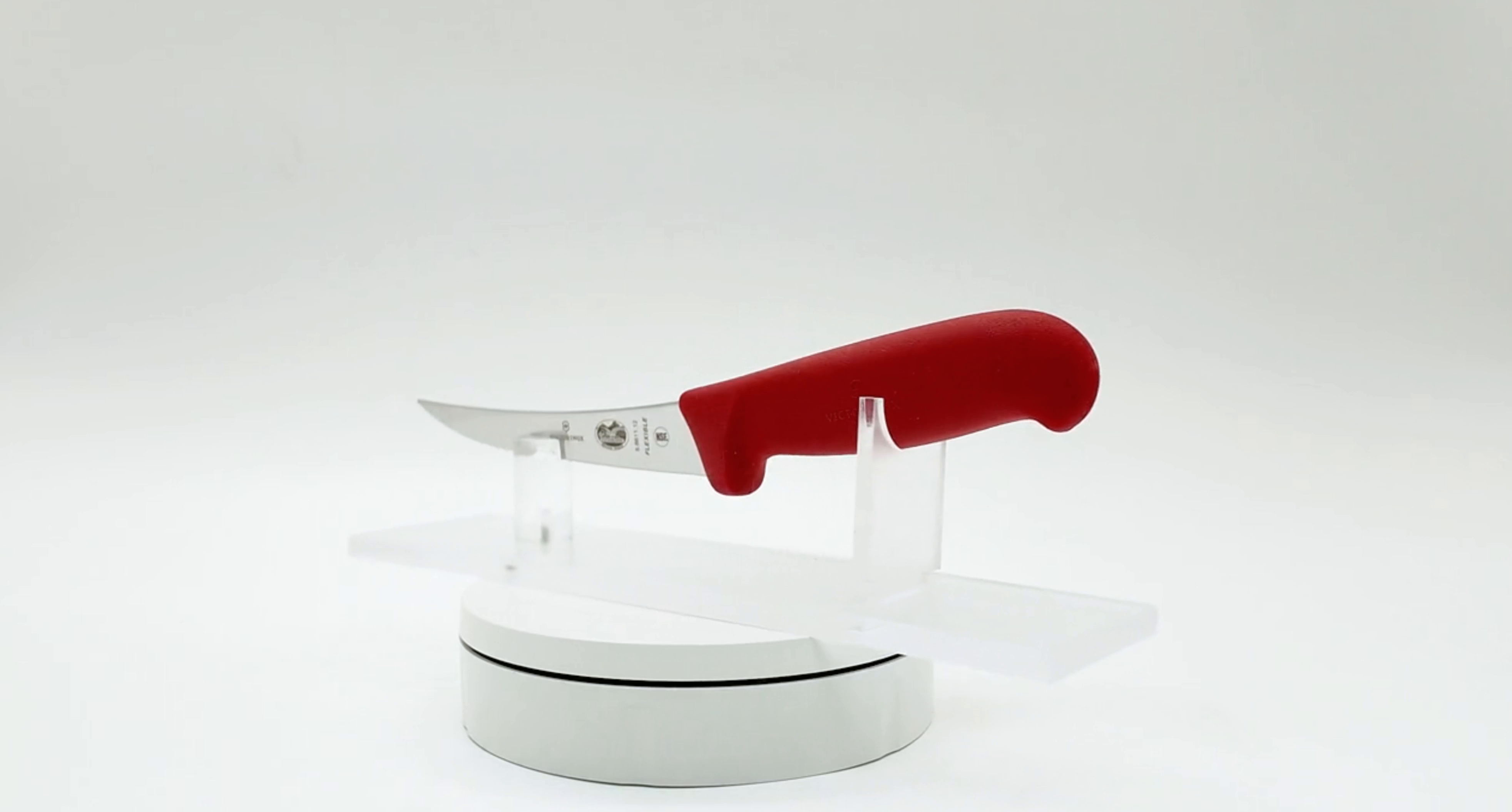 Victorinox - 5" Boning Knife Narrow Curved Flexible Blade (Red)