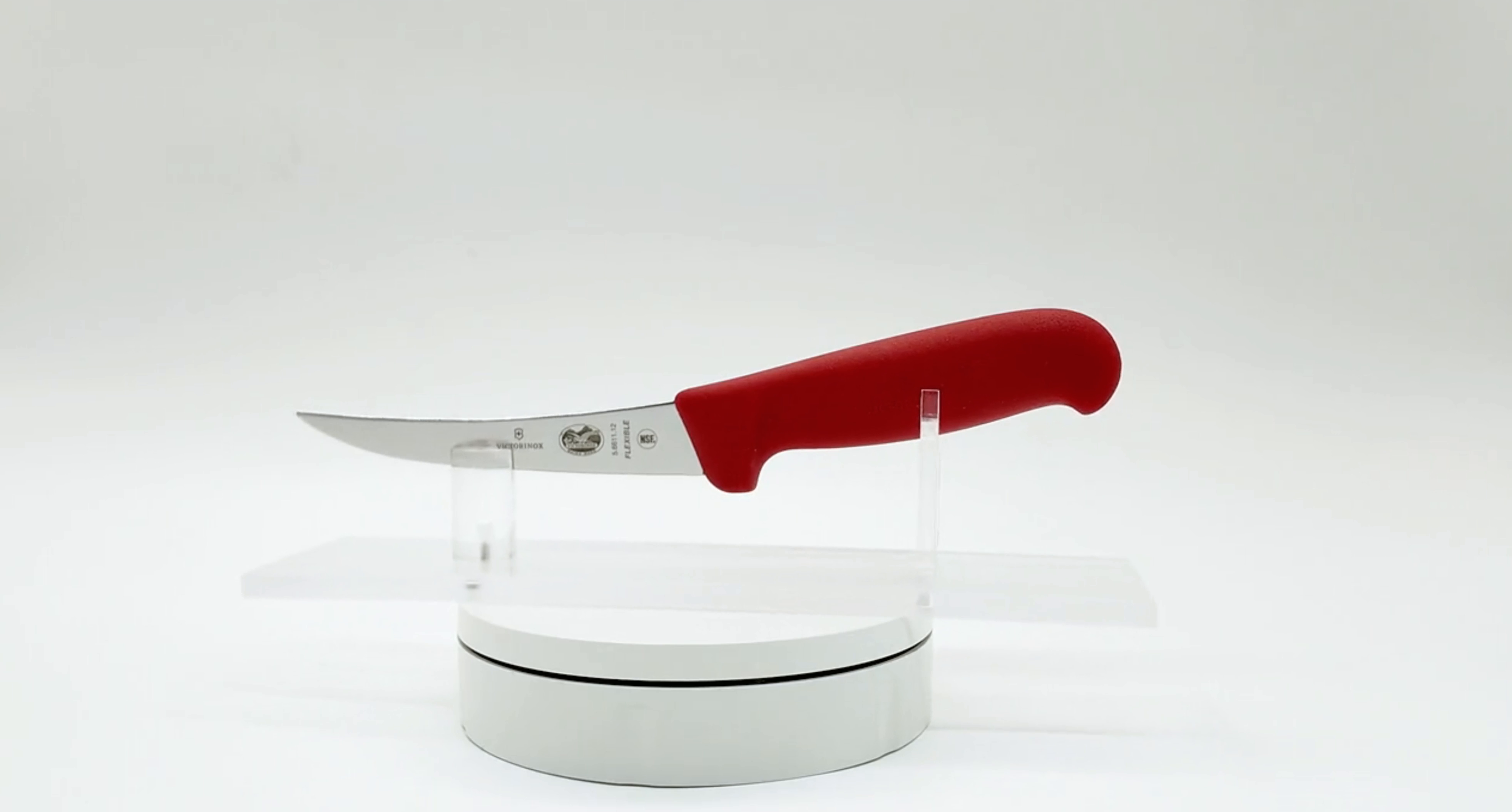 Victorinox - 5" Boning Knife Narrow Curved Flexible Blade (Red)