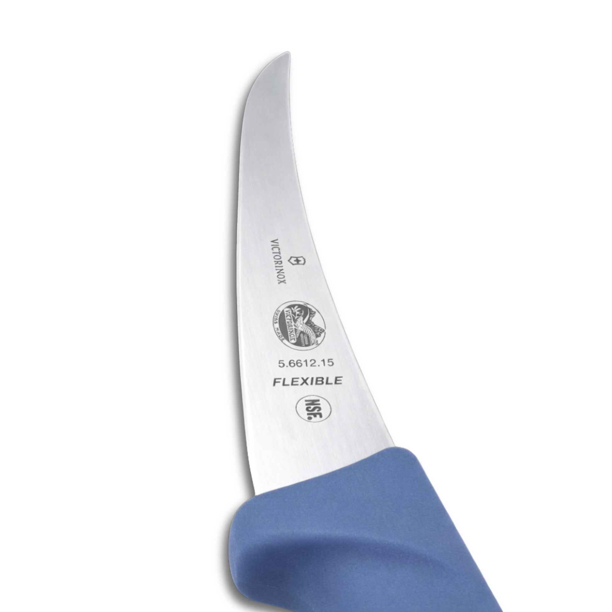 Victorinox 6 Inch Curved Flexible Boning Knife Blue - Commercial Butcher Meat Boning