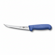 Victorinox 6 Inch Narrow Curved Flexible Boning Knife Blue - Professional Butcher Boning Knife