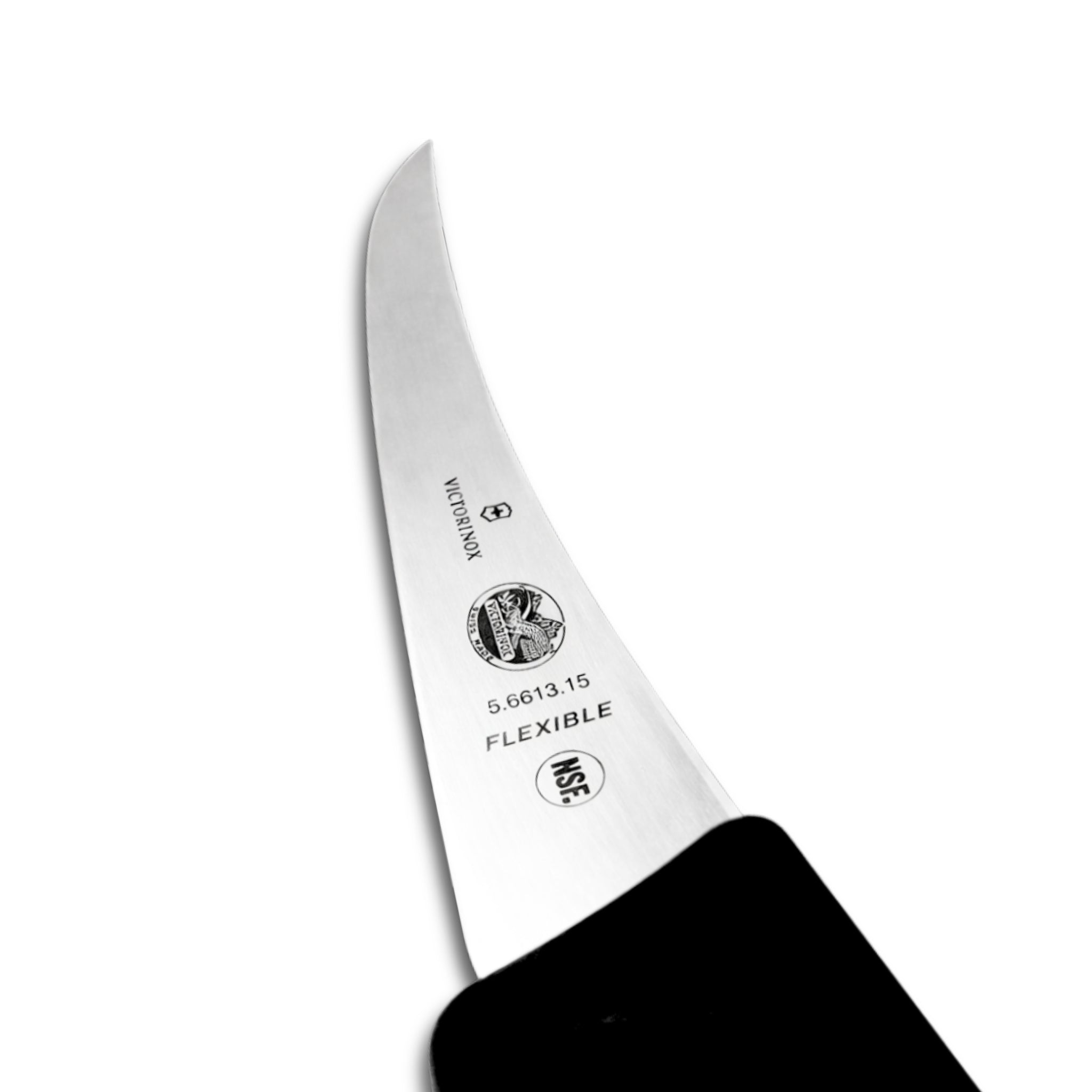Victorinox narrow curved flexi boning knife alternate view - butchers blade