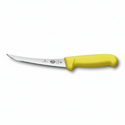 Victorinox 6 Inch Narrow Curved Flexible Boning Knife Yellow - Professional Butcher Boning Knife