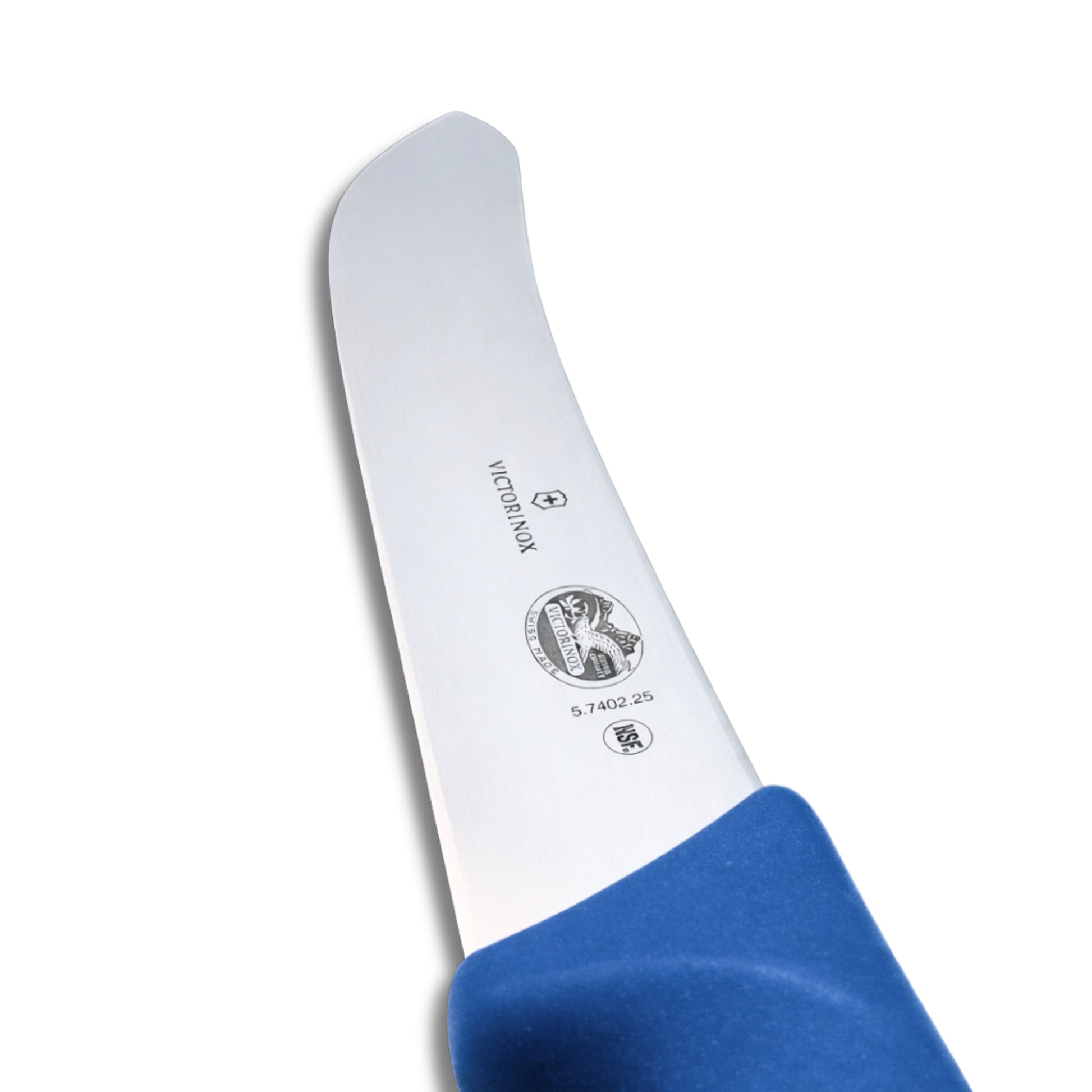 Victorinox 5740225 10 inch butchers safety steak knife - blue handle