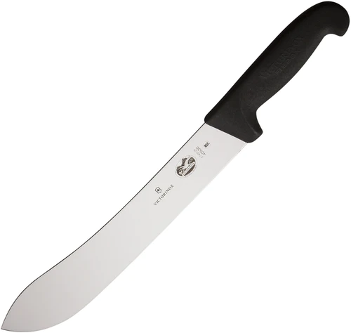 Victorinox 10 Inch Safety Nose Steak Knife Black - Commercial Butcher Meat Processing