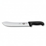 Victorinox 10 Inch Safety Nose Slaughter Butchers Steak Knife Black - Professional Butcher Knife