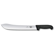 Victorinox 14 Inch Black Handle Butchers Steak Knife - Professional Commercial Butcher Knife