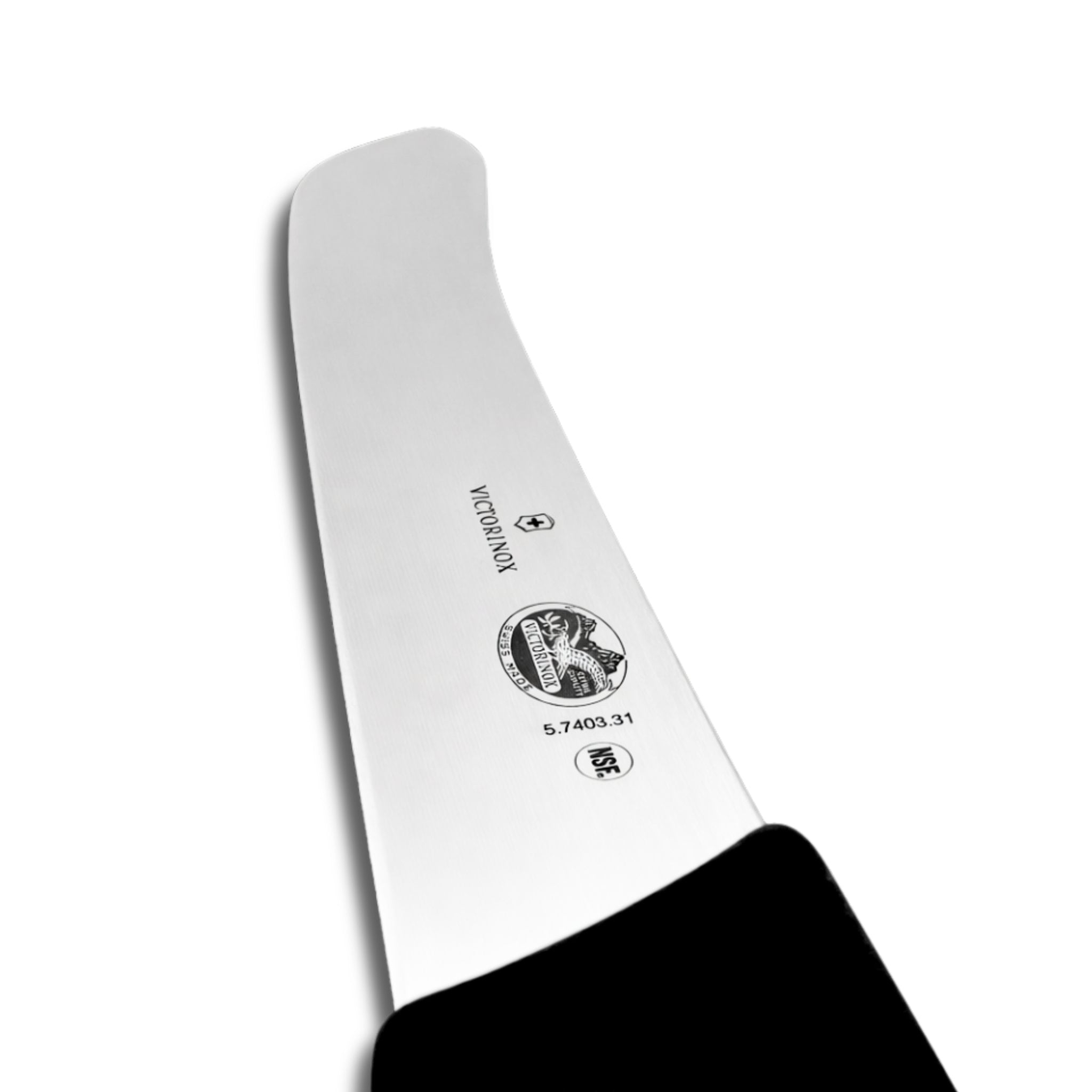 Victorinox 12 Inch Safety Nose Butcher Steak Knife Black - Professional Commercial Butcher Knife