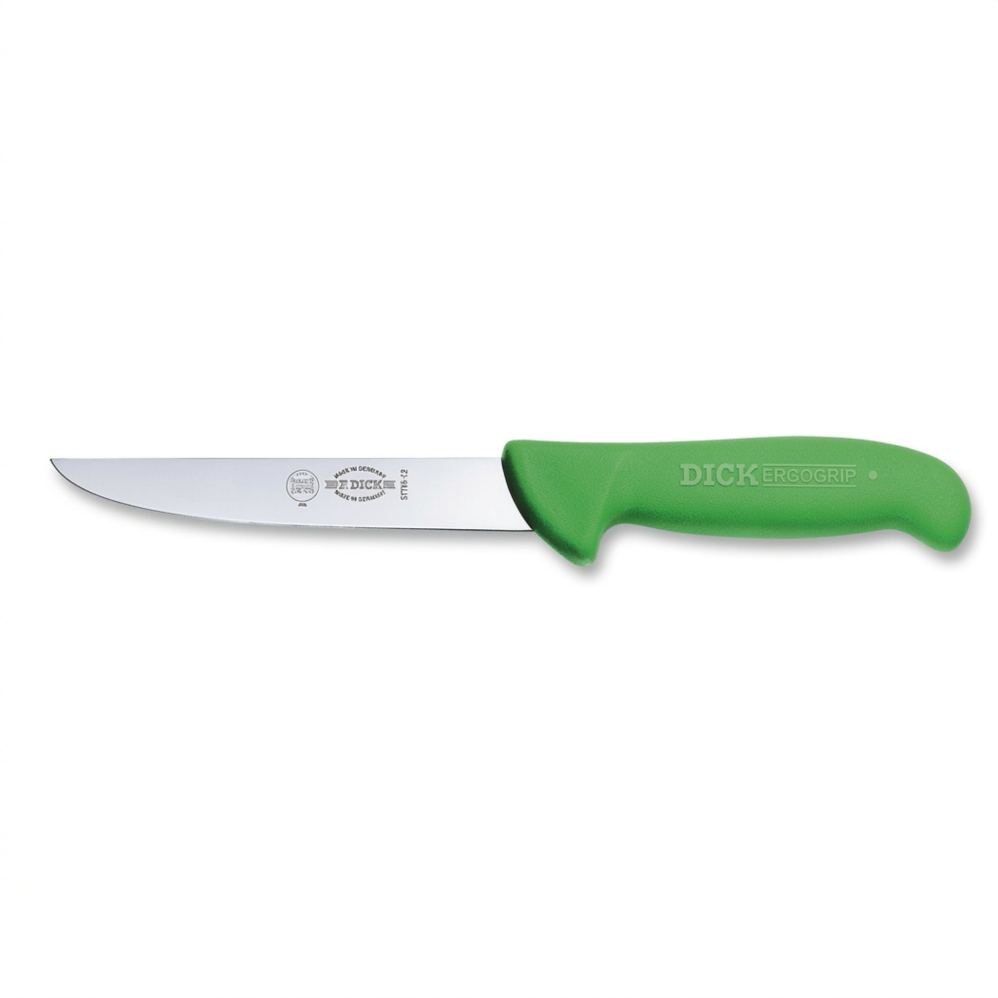 F Dick 5 Inch Straight Boning Knife Full View - Professional Butcher Meat Boning Knife