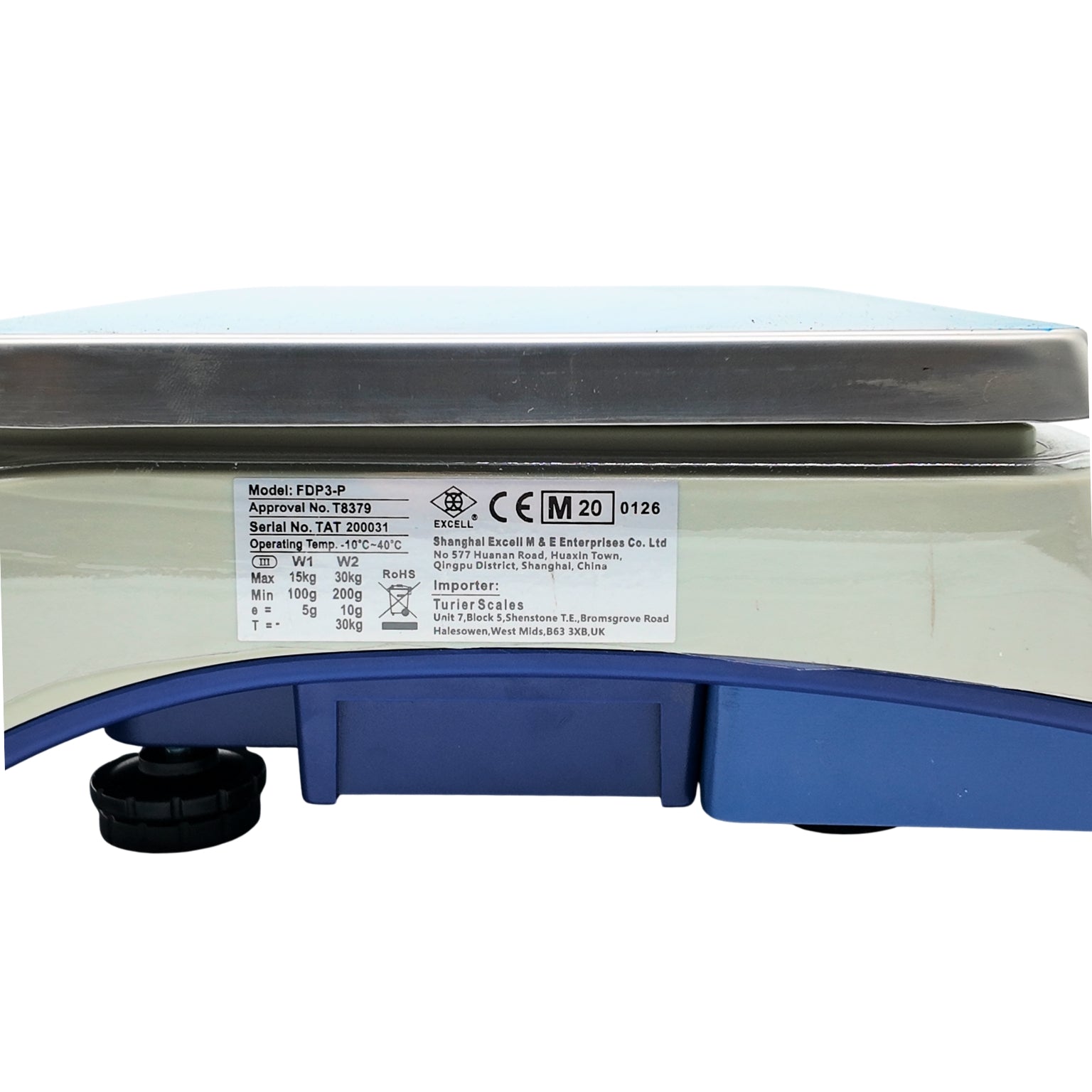Excell FDP3-P Series Scale Platform - Professional Butcher Shop Digital Scale