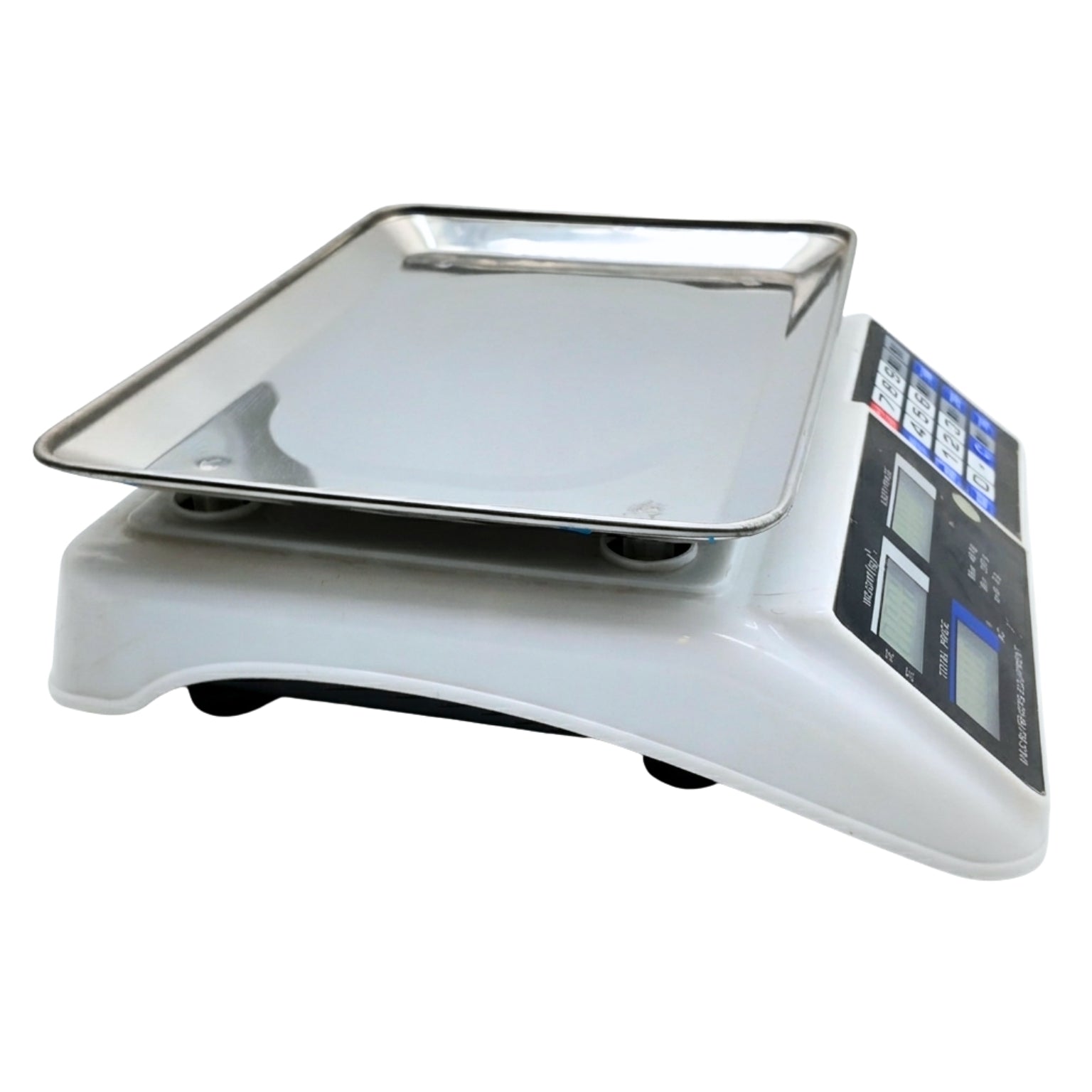 M&S Digital Scale Rear View - Commercial Butcher Shop Digital Weighing Scale