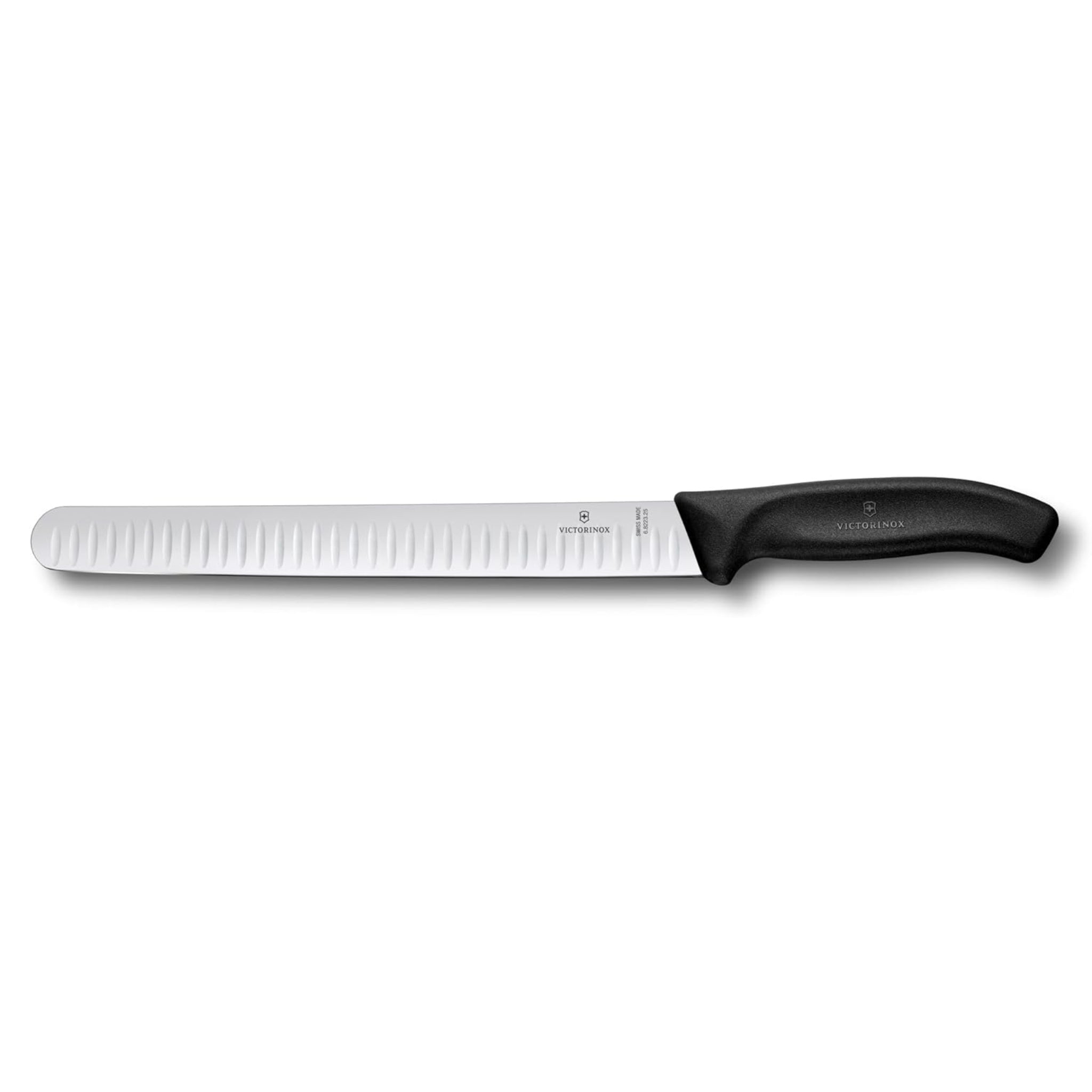 Victorinox 10 Inch Slicing Knife Fluted Blade Round Tip - Professional Commercial Slicing Knife