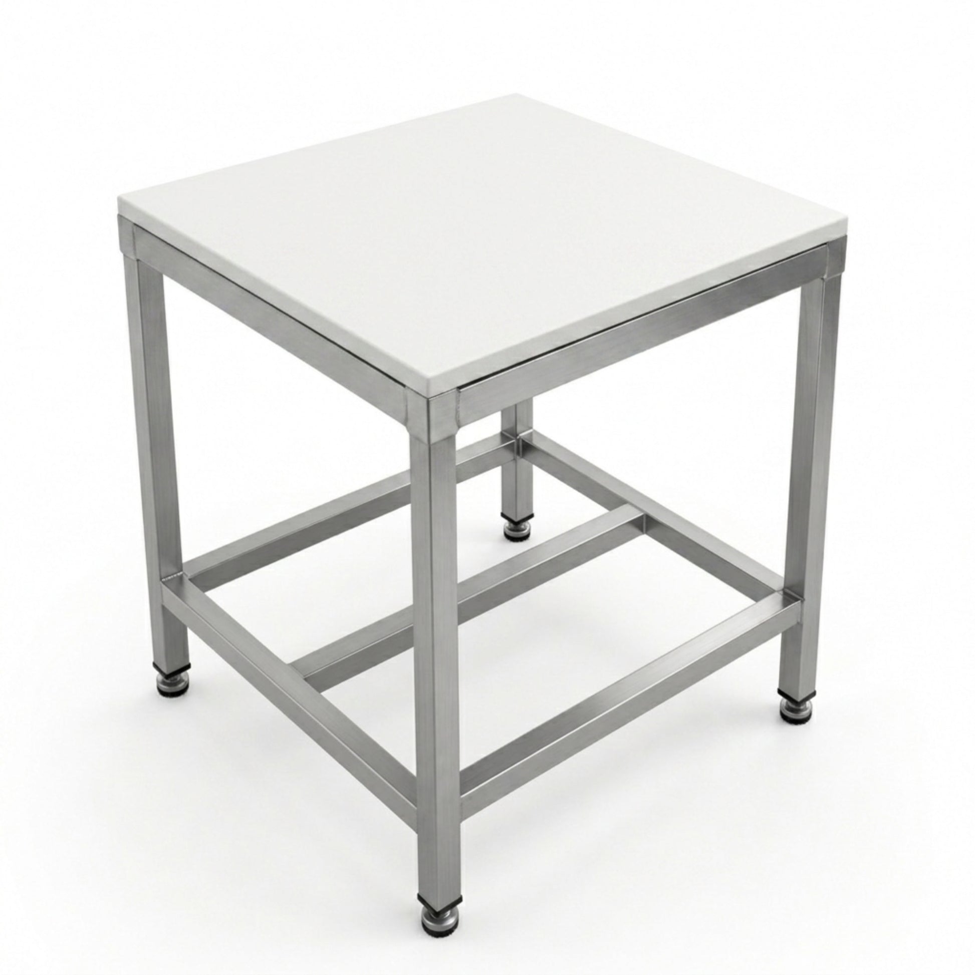 Polytop 600x600mm Side View - Commercial Food Grade Butchers Block Cutting Surface