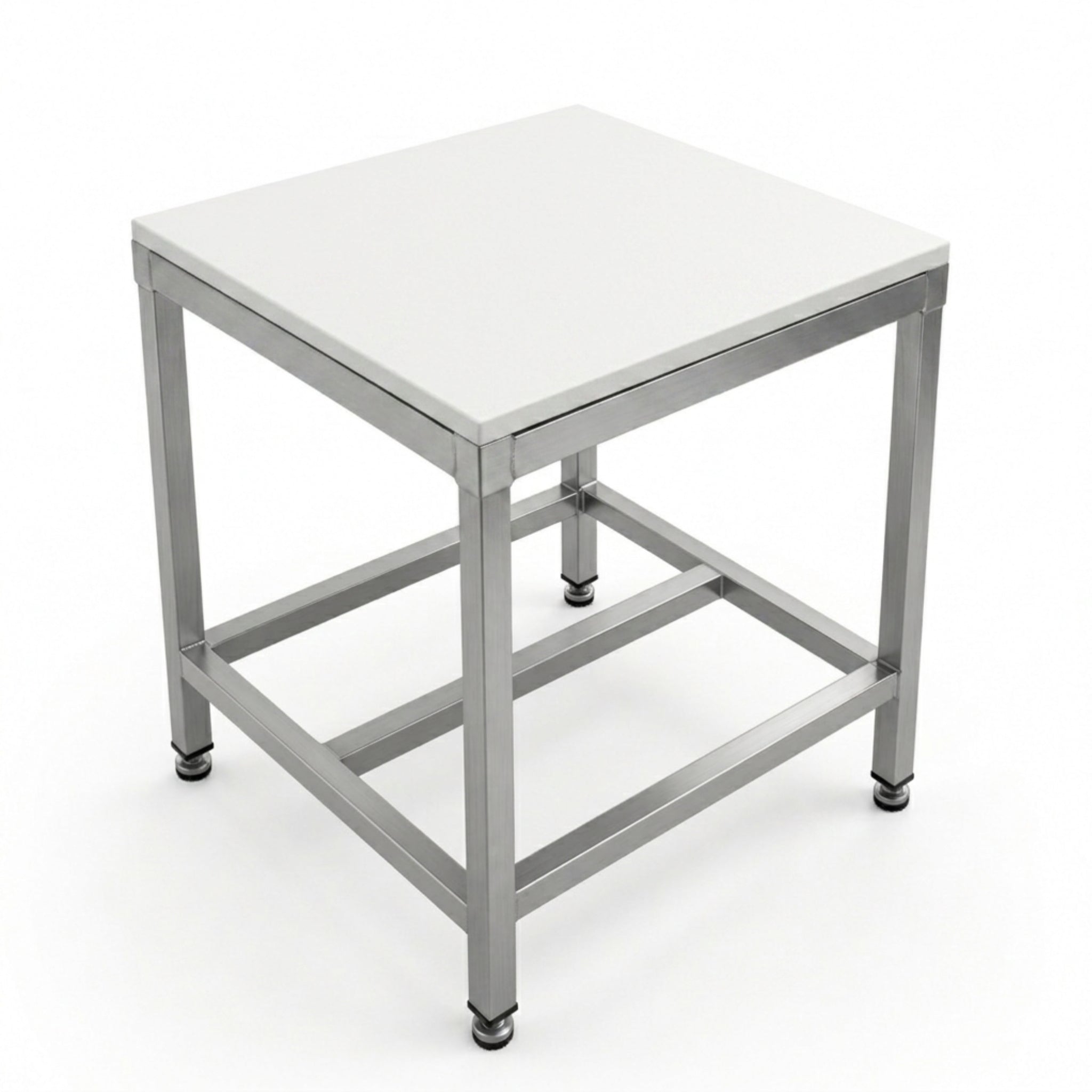 Polytop 600x600mm Side View - Commercial Food Grade Butchers Block Cutting Surface