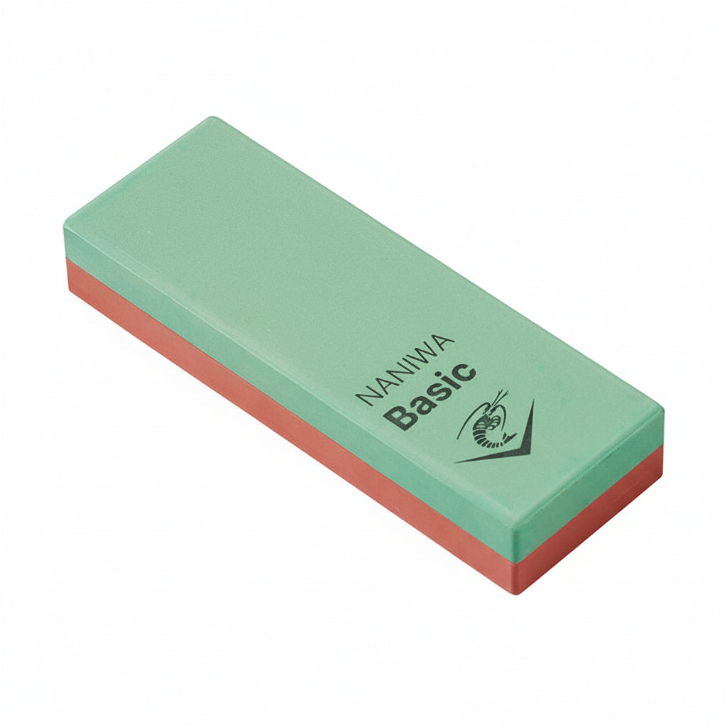 Naniwa Basic Double Sided Whetstone - Professional Knife Sharpening Stone for Butchers