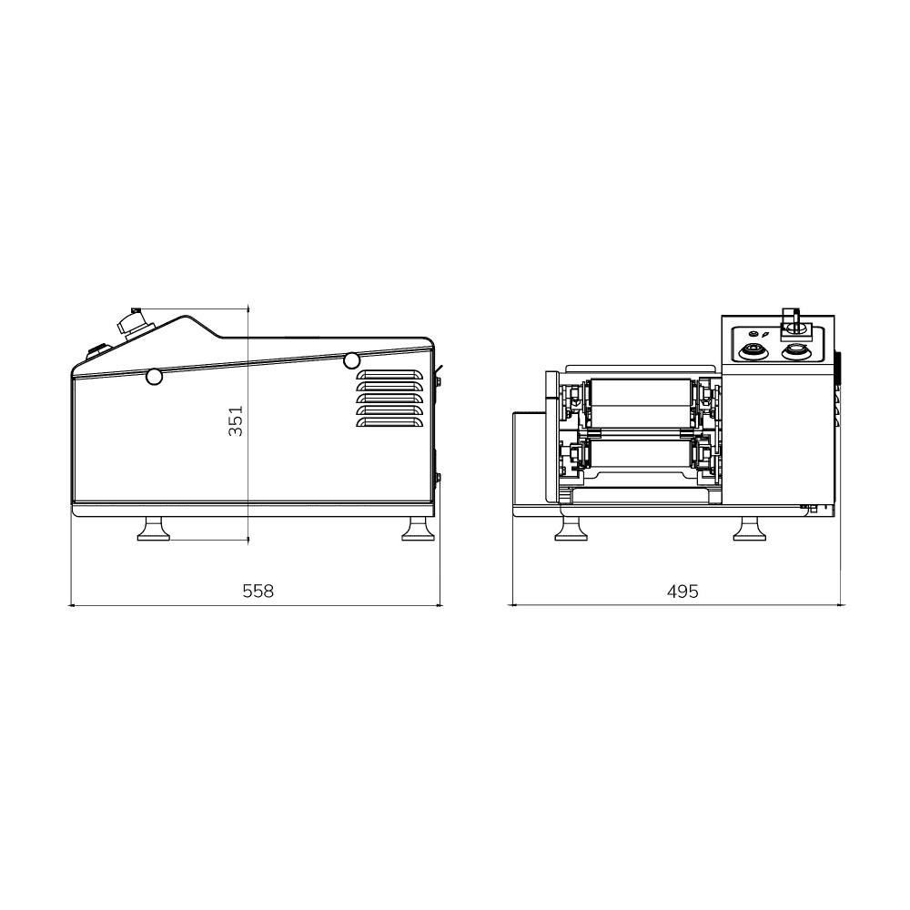 ABM TP12 Chicken Slicer Top View - Professional Chicken Cutting Equipment