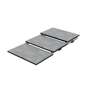 Bellato Grey Effect Three Tier HPL Riser 325x795mm - Butcher Shop Display Counter Riser