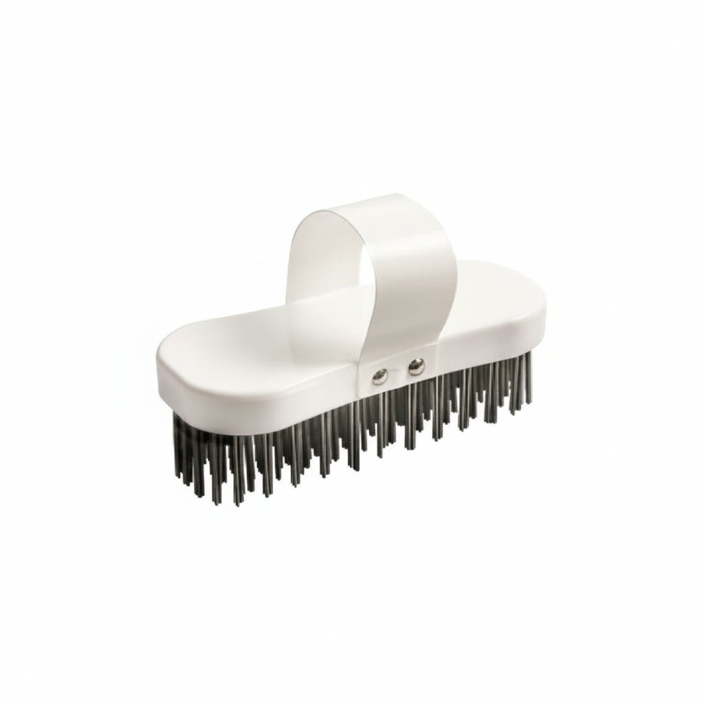 Polypropylene butchers block brush scraper - wooden block cleaning brush