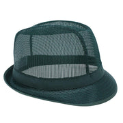Green nylon trilby hat - butchers shop food safe headwear