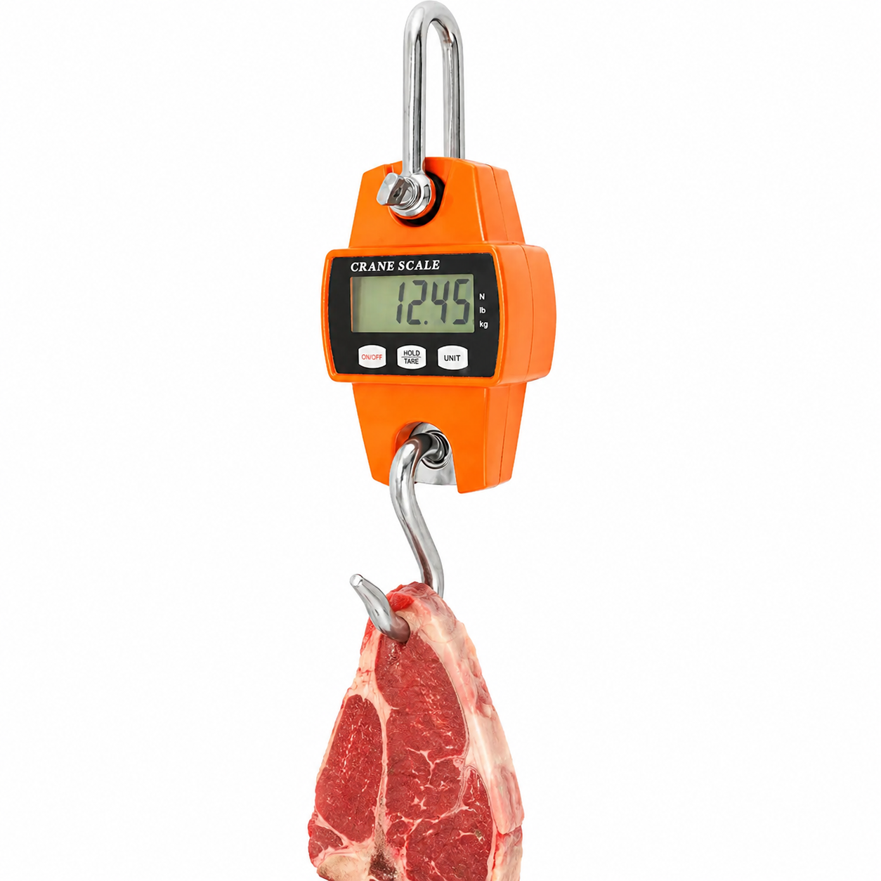 300kg hanging scale view 2 - butchers carcass weighing equipment