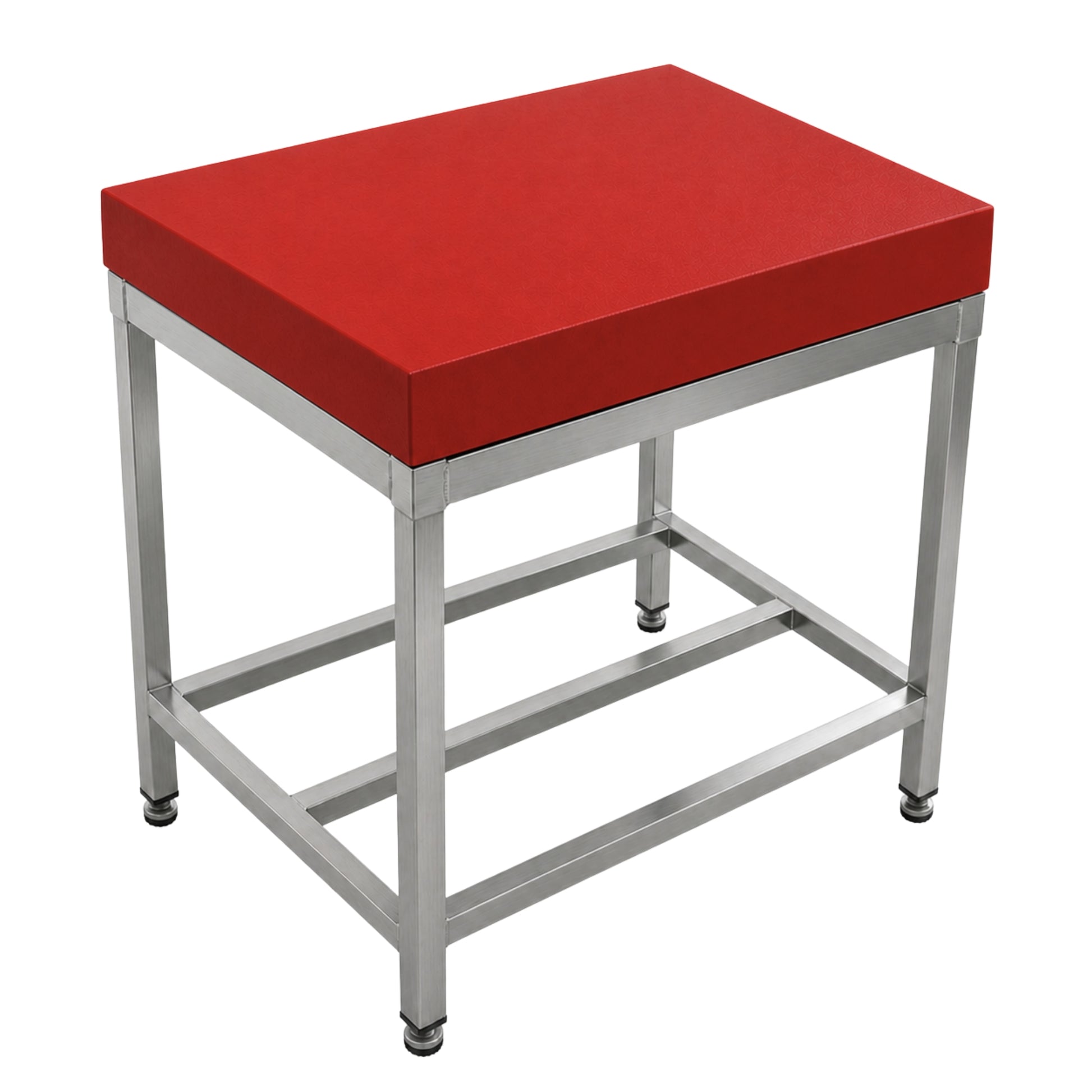4 inch red polytop chopping surface 3ft x 2ft (900x600mm) for butchers