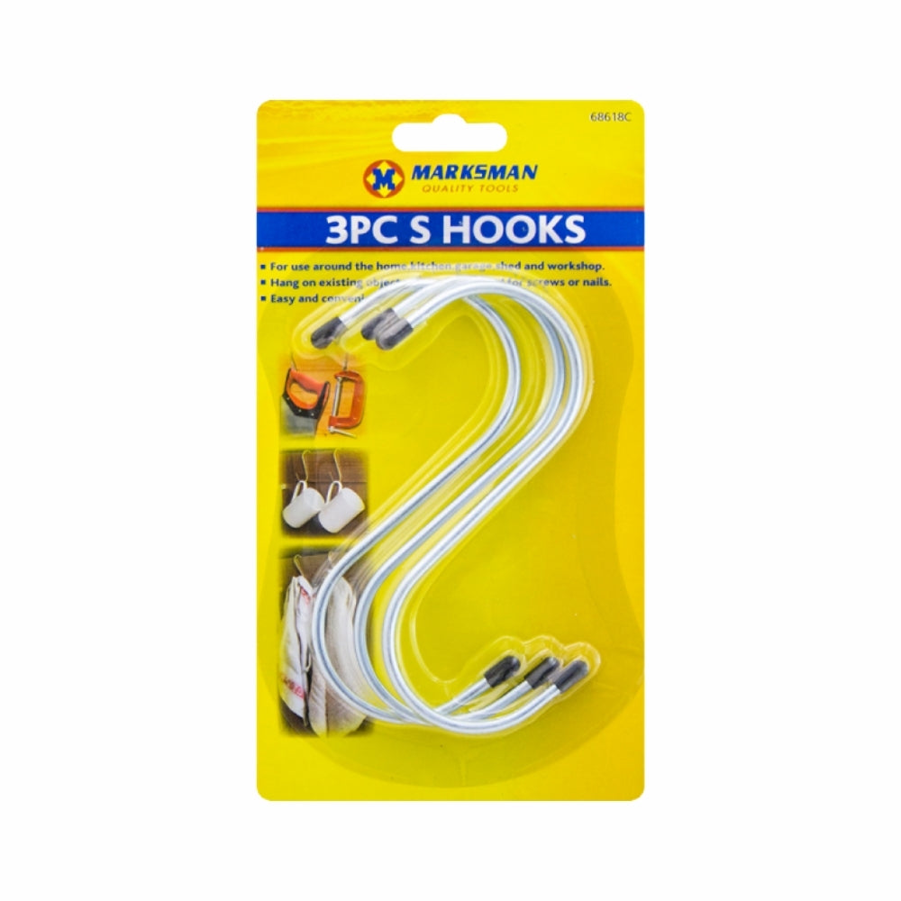 5 Inch S Hook Set of 3 - Commercial Butcher Shop Meat Hook Set