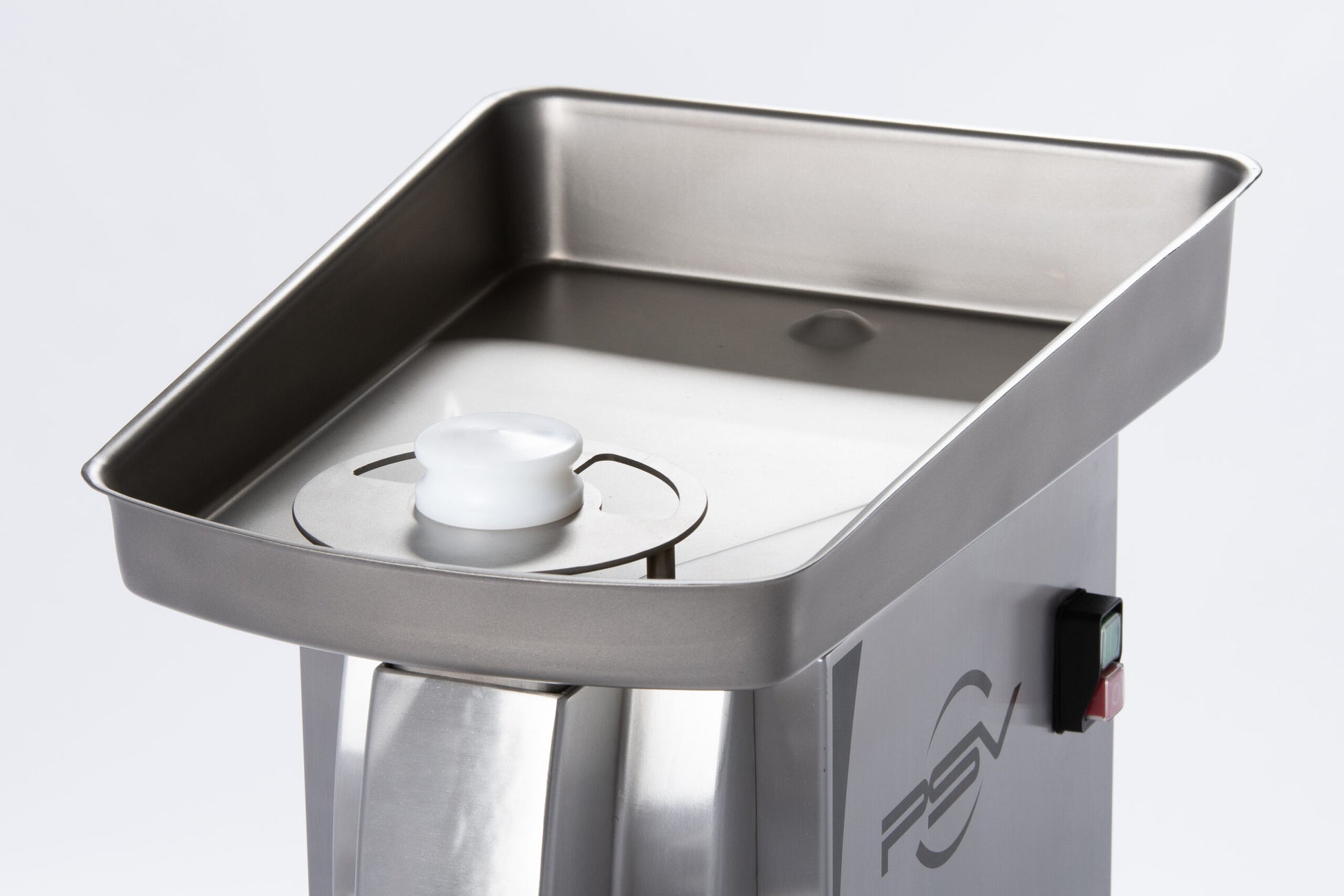 DRC 22L Meat Mincer Side View - Professional Butcher Traditional Mincer