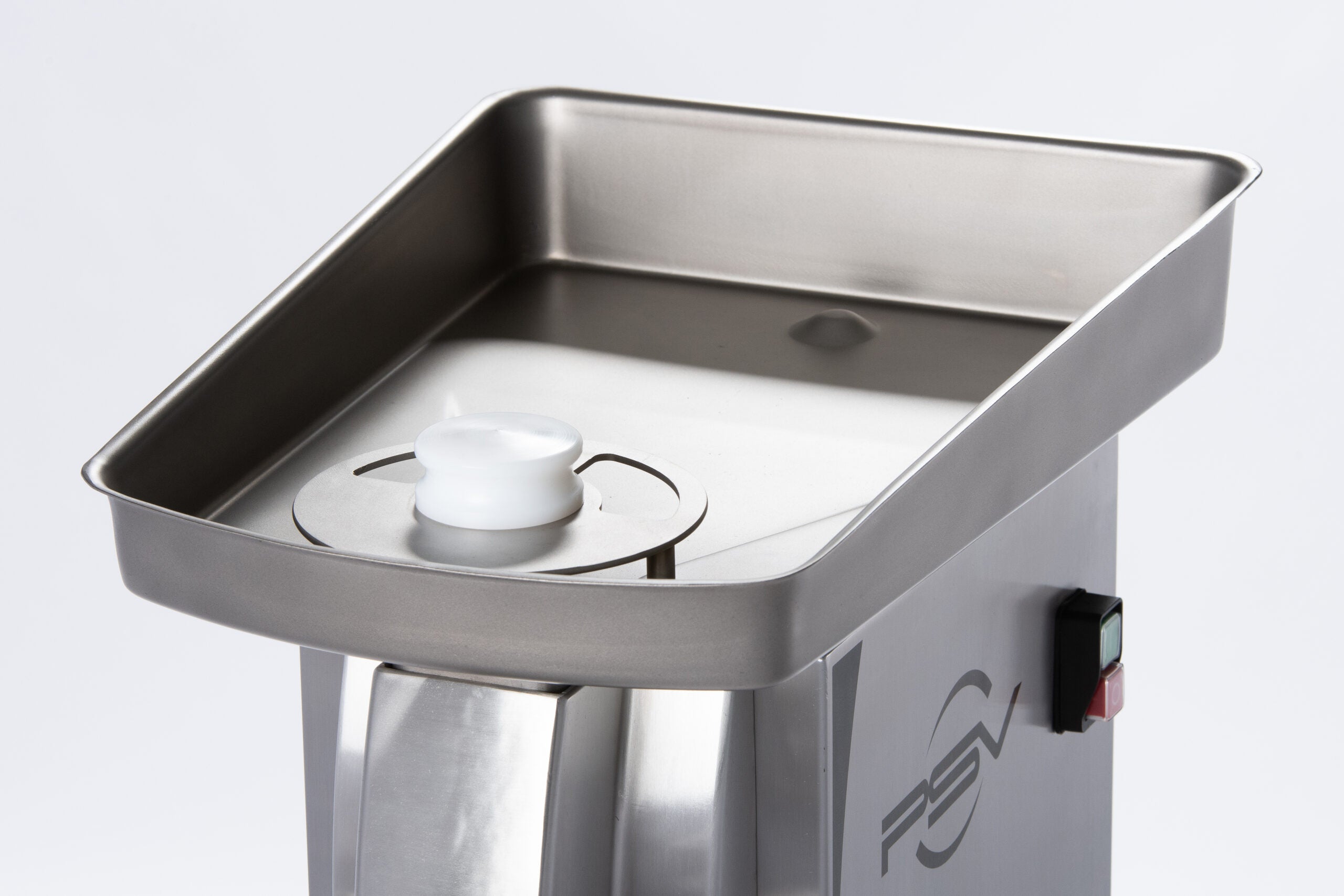 DRC 22L Meat Mincer Side View - Professional Butcher Traditional Mincer