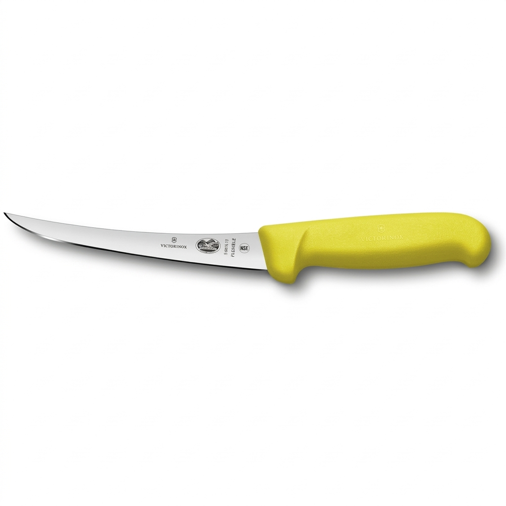 Victorinox 5 Inch Yellow Boning Knife - Professional Butcher Boning Blade