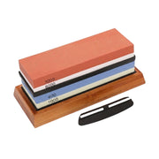 Japanese Whetstone Set 2 Stones - Professional Butcher Knife Sharpening Whetstone Set