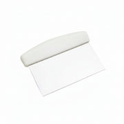 White polytop scraper - hygienic butchers chopping board cleaning tool