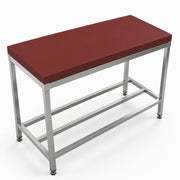 2 inch polytop chopping surface 1200x600x50mm - heavy duty butchers cutting top