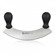 Ambrogio Sanelli Mincing Knife Single Blade 25cm Black - Professional Chef Mince Knife