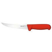 Ambrogio Sanelli Boning Knife Curved Semi-Rigid 15cm Red