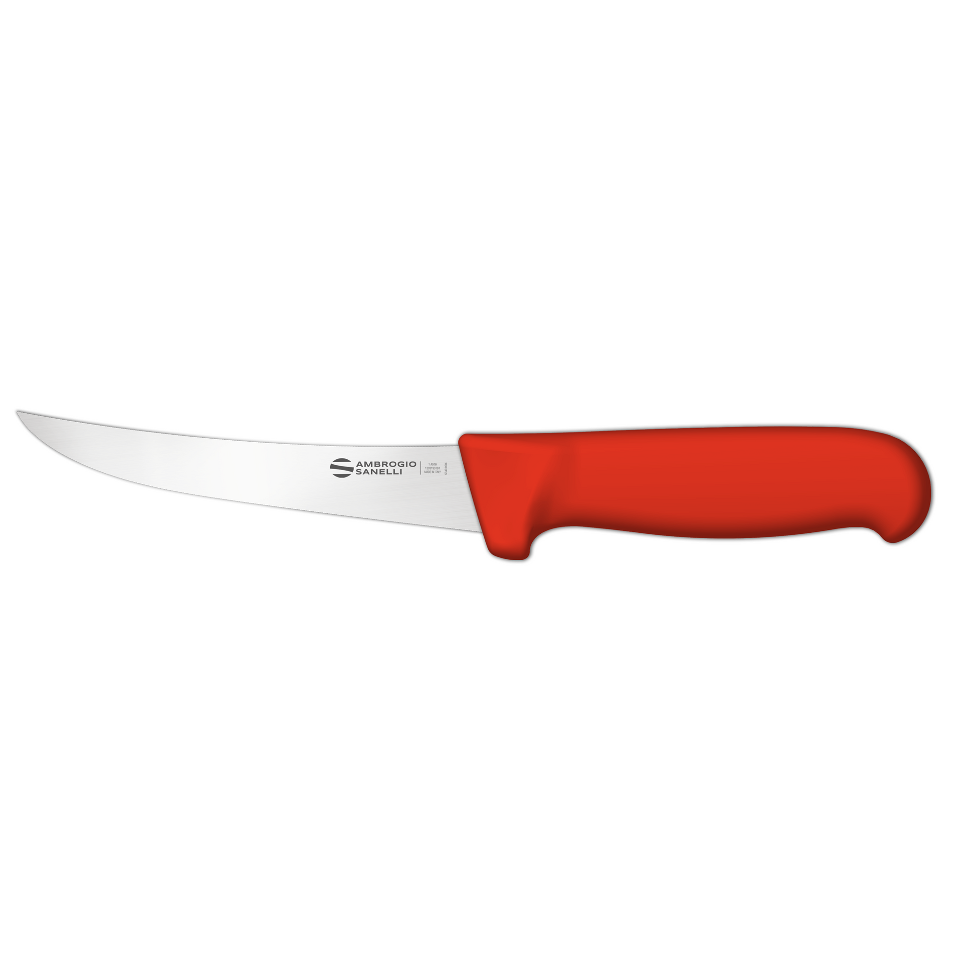 Ambrogio Sanelli Boning Knife Curved Flexible 13cm Red