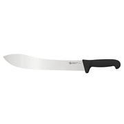 Ambrogio Sanelli Butcher Knife 31cm Black Handle - Professional Heavy Duty Commercial Butcher Knife