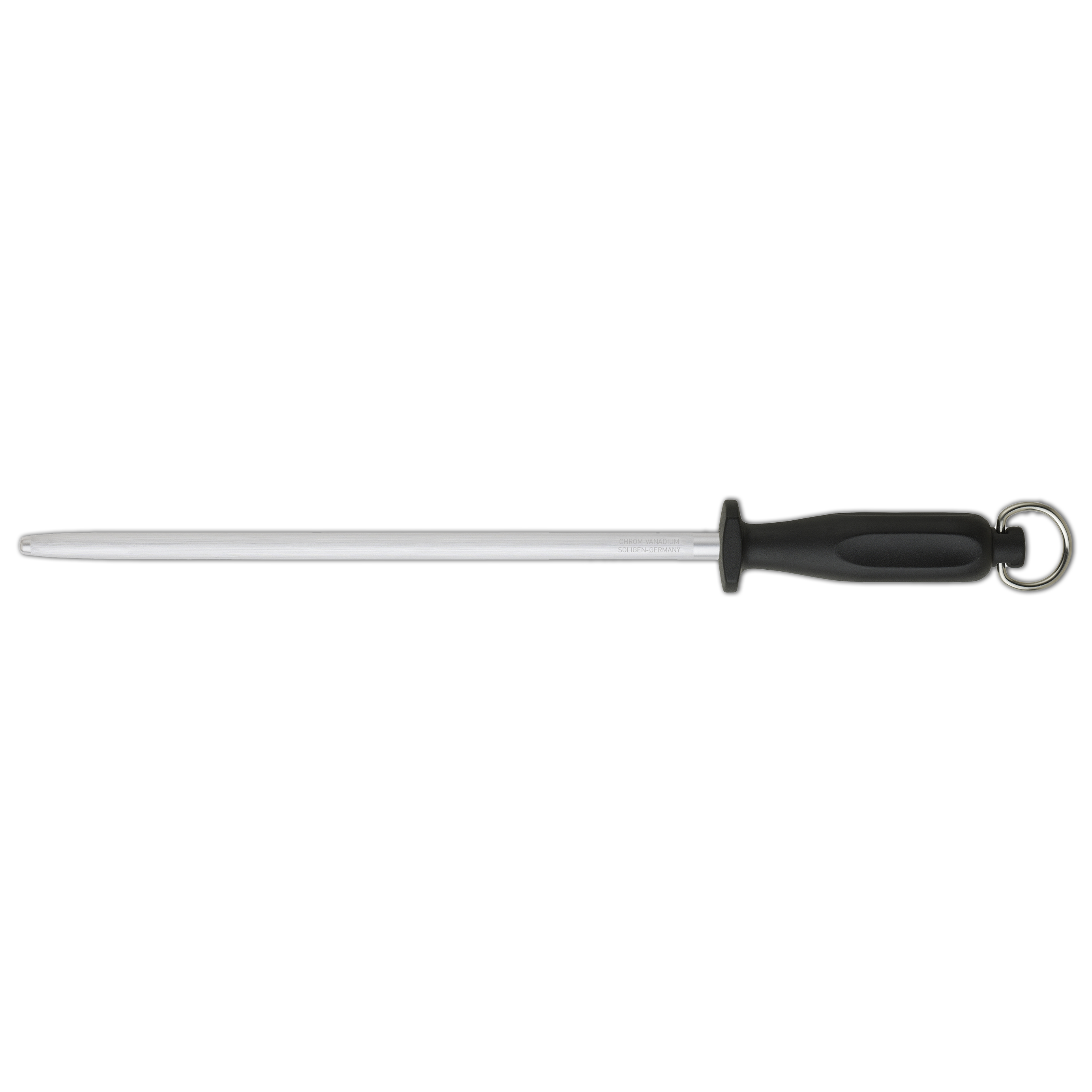 Ambrogio Sanelli Sharpening Steel Round Microfine 30cm Black