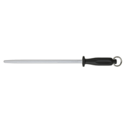 Ambrogio Sanelli Sharpening Steel Round Polished 30cm Black
