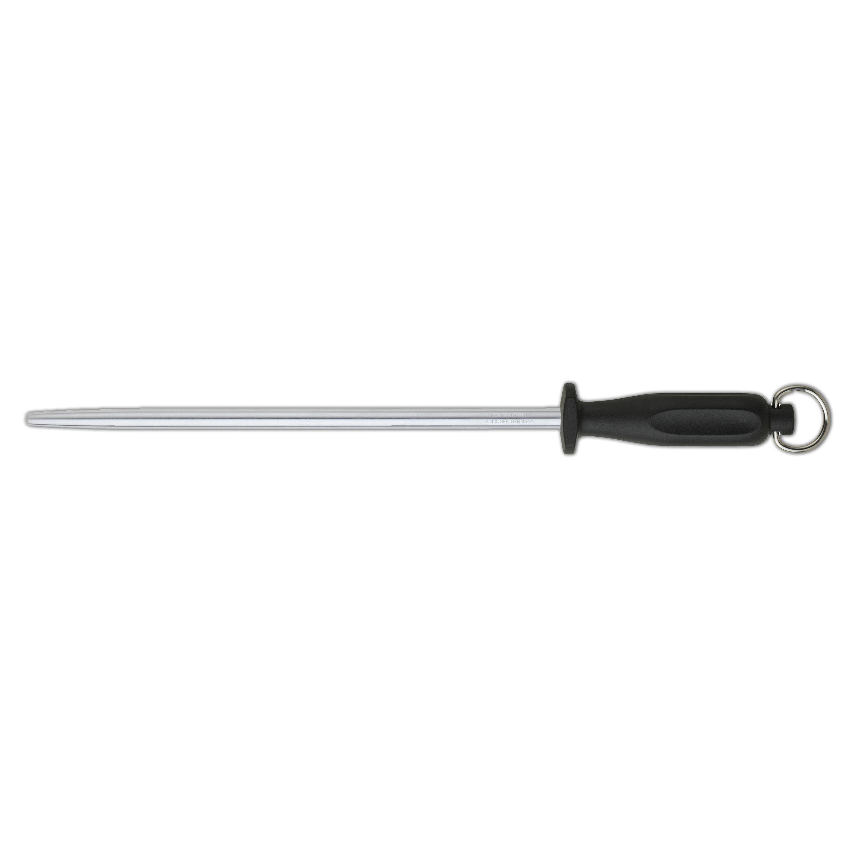 Ambrogio Sanelli Sharpening Steel Round Polished 30cm Black