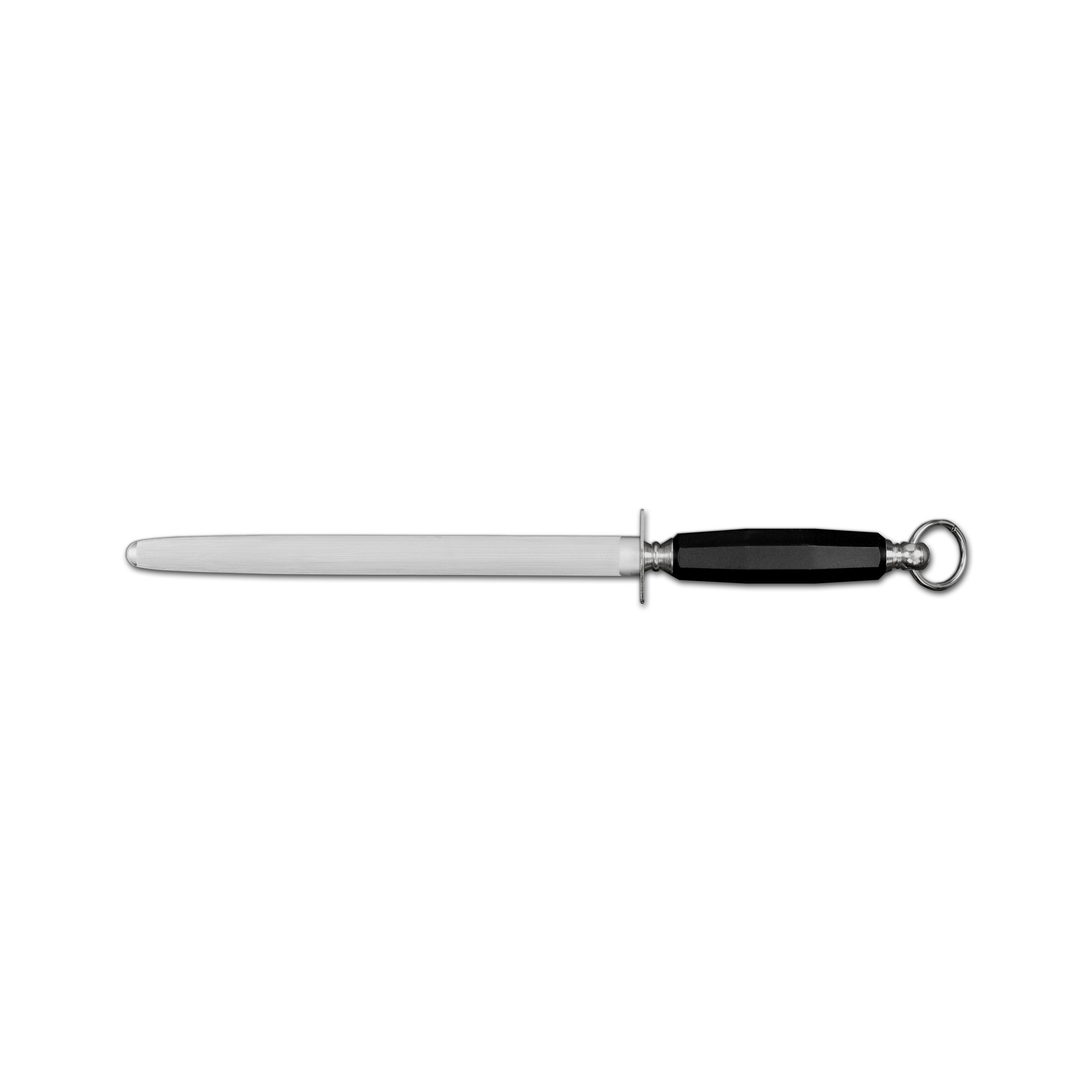 Ambrogio Sanelli Sharpening Steel Oval 27.5cm Black