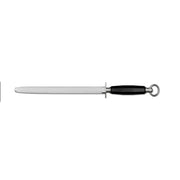 Ambrogio Sanelli Sharpening Steel Oval 30cm Black Ring Handle