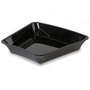 Black corner tray 265x265x50mm 22.5 degree - butchers display counter tray