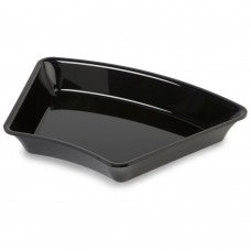 Black corner tray 45 degree view 2 - angled butchers display