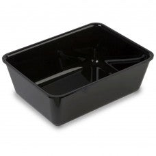 Wide black tray 280x210x100mm view 2 - deep butchers display tray