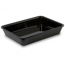 Wide black tray 280x210x50mm view 2 - butchers display tray