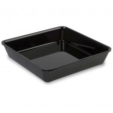 Wide black tray 280x280x50mm view 2 - butchers display tray